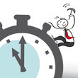 Zeitdruck, Deadline, Pünklich, Geschäftsmann