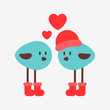 Two little birds in love