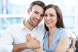 Young couple hugging