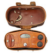Old military radiation meter. Clipping path included.