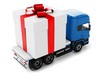 3d truck gift box delivery