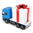 3d truck gift box delivery