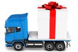 3d truck gift box delivery