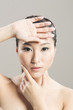 Portrait of a beautiful Chinese female model.