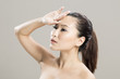 Portrait of a beautiful Chinese female model.