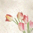 Vintage paper flowers template. EPS 10