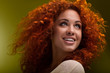 Photo: Red Hair. Beautiful Woman with Curly Long Hair. High quality ima Red Hair. Beautiful Woman with Curly Long Hair. High quality ima