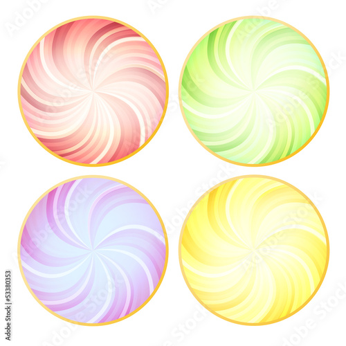 Vector: Ice cream from top vector background concept Ice cream from top vector background concept
