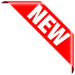 Vektor: Banner "New" Red Banner "New" Red
