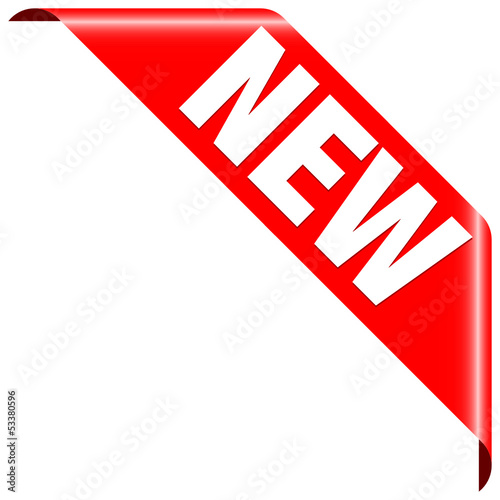 Vector: Banner "New" Red Banner "New" Red