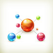Vector: Molecule icon Molecule icon