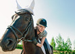on horseback