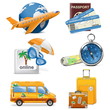 Vector: Vector traveling icons Vector traveling icons