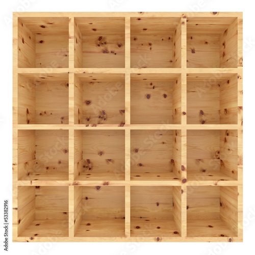 Photo: Holzregal isoliert - Zirbe Holzregal isoliert - Zirbe
