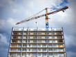 Cranes on a construction site