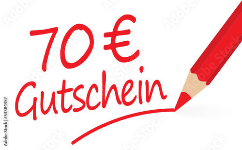 Vector: 70 € Gutschein 70 € Gutschein