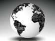 White earth with business terms