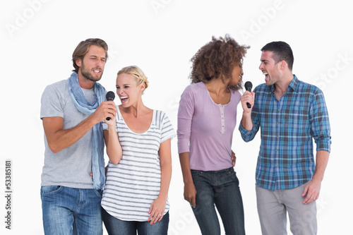 Photo: Fun group at karaoke Fun group at karaoke