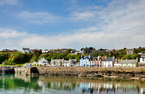 Photo: Painted houses lining Portpatrick harbour Painted houses lining Portpatrick harbour