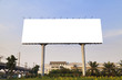 Blank outdoor billboard
