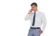 Businessman on the phone