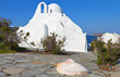 Old church at Mykonos island in Greece