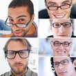 Collage of attractive men