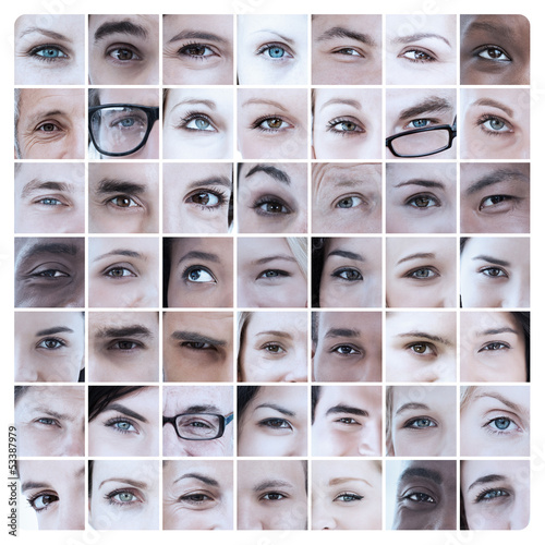 Photo: Collage of different eyes Collage of different eyes