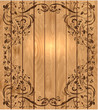 Vector: Vintage foliar frame on wooden texture Vintage foliar frame on wooden texture