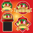 Vector: set of luxury ice cream label set of luxury ice cream label