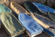 Rowing boats in winter storage