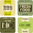 Vintage natural labels
