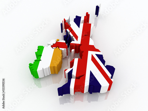 Illustration: Map of Great Britain and Ireland. Map of Great Britain and Ireland.