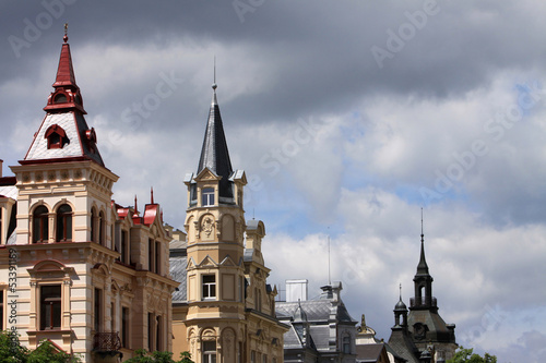 Photo: Häuser in Karlsbad Häuser in Karlsbad