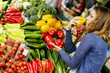 Young woman at the market
