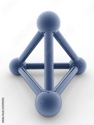 Illustration: metallic pyramid metallic pyramid