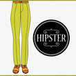 Elegant male legs in trousers