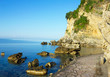 Beach of Adriatic sea, Budva, Montenegro.