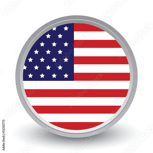 Vector: FLAG OF USA ICON FLAG OF USA ICON