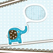 Template greeting card, vector