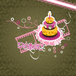 Vektor: Template greeting card, vector Template greeting card, vector