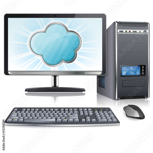 Vector: Cloud Computing Concept Cloud Computing Concept