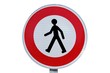 Voie interdite aux piétons
