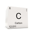 Cube of Carbon - element of the periodic table