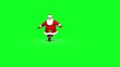 Santa jumps and clicks heels loop