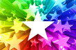 Colorful burst of stars