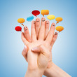 Foto: Finger beim unterhalten Finger beim unterhalten