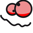 canvas print picture - Funny Red Eyes Face