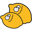 canvas print picture - Funny Lemons
