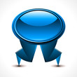 abstract glossy speech bubble